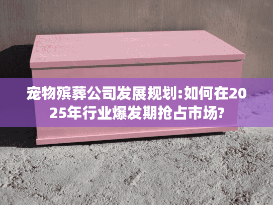 宠物殡葬公司发展规划:如何在2025年行业爆发期抢占市场?