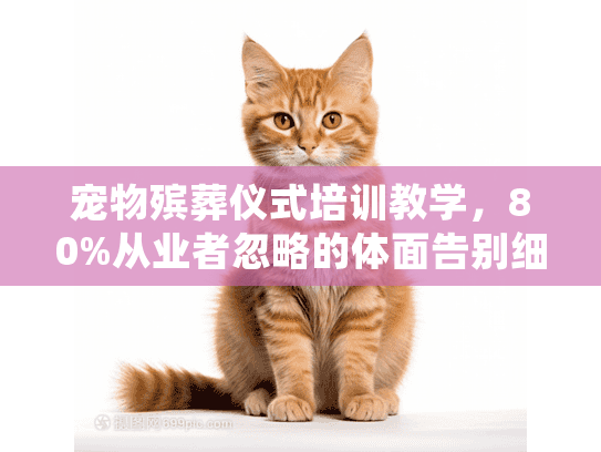 宠物殡葬仪式培训教学，80%从业者忽略的体面告别细节，你掌握了吗？