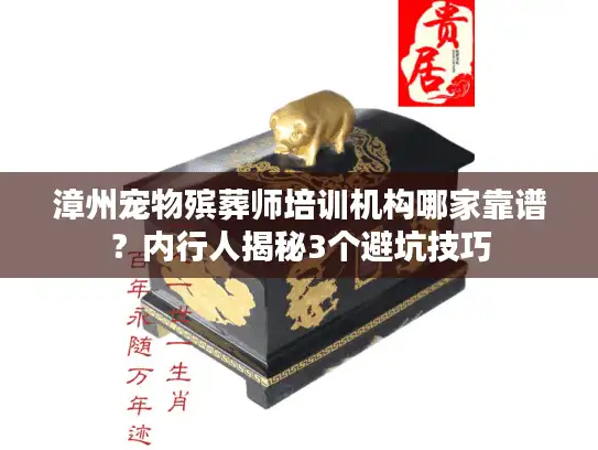 漳州宠物殡葬师培训机构哪家靠谱？内行人揭秘3个避坑技巧