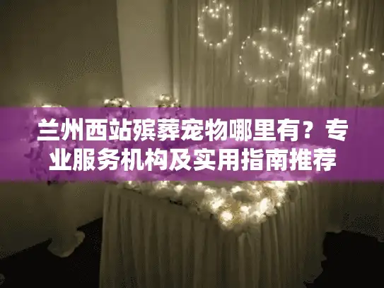 兰州西站殡葬宠物哪里有?专业服务机构及实用指南推荐 兰州西站殡葬宠物哪里有?专业服务机构及实用指南推荐