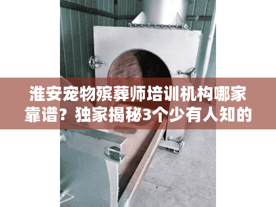 淮安宠物殡葬师培训机构哪家靠谱？独家揭秘3个少有人知的选校标准+实战案例