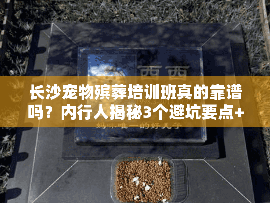长沙宠物殡葬培训班真的靠谱吗？内行人揭秘3个避坑要点+1个实战案例