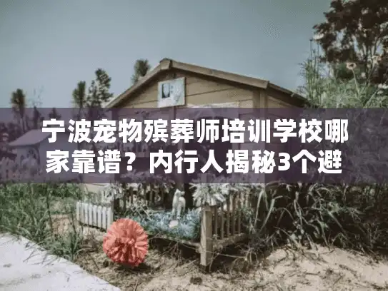 宁波宠物殡葬师培训学校哪家靠谱？内行人揭秘3个避坑要点+真实案例