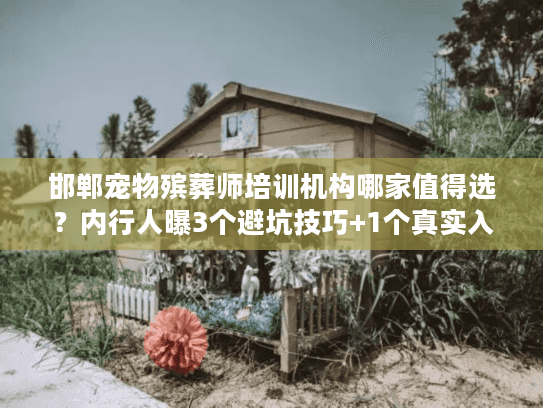 邯郸宠物殡葬师培训机构哪家值得选？内行人曝3个避坑技巧+1个真实入行故事