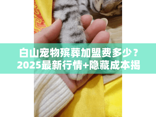 白山宠物殡葬加盟费多少？2025最新行情+隐藏成本揭秘（内附真实加盟案例）