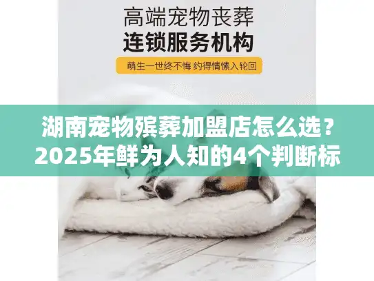 湖南宠物殡葬加盟店怎么选？2025年鲜为人知的4个判断标准（附真实体验）