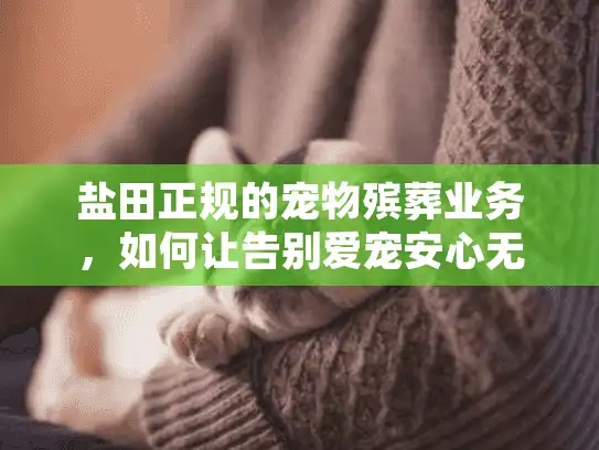 盐田正规的宠物殡葬业务，如何让告别爱宠安心无忧？