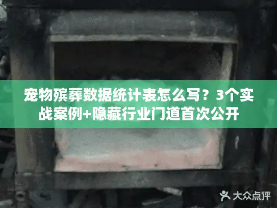 宠物殡葬数据统计表怎么写？3个实战案例+隐藏行业门道首次公开