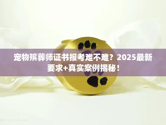 宠物殡葬师证书报考难不难？2025最新要求+真实案例揭秘！
