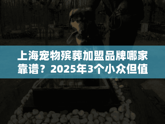 上海宠物殡葬加盟品牌哪家靠谱?2025年3个小众但值得选的实战案例揭秘 上海宠物殡葬加盟品牌哪家靠谱?2025年3个小众但值得选的实战案例揭秘