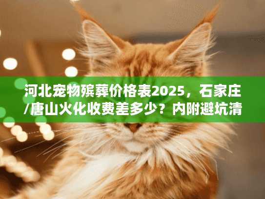 河北宠物殡葬价格表2025,石家庄/唐山火化收费差多少?内附避坑清单! 河北宠物殡葬价格表2025,石家庄/唐山火化收费差多少?内附避坑清单!