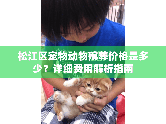 松江区宠物动物殡葬价格是多少?详细费用解析指南 松江区宠物动物殡葬价格是多少?详细费用解析指南