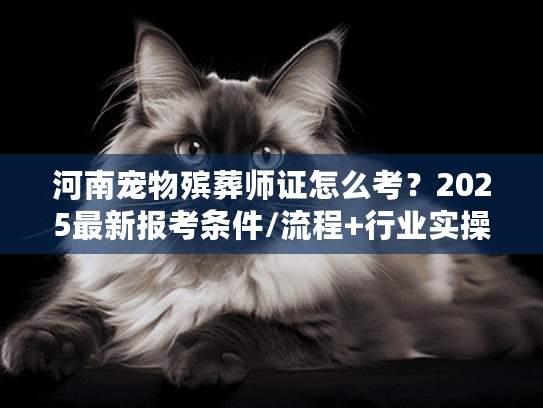 河南宠物殡葬师证怎么考？2025最新报考条件/流程+行业实操干货