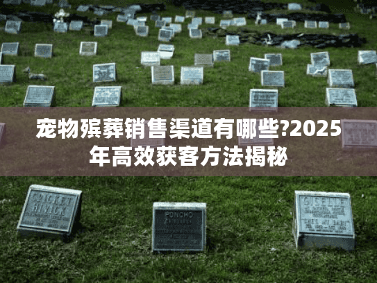 宠物殡葬销售渠道有哪些?2025年高效获客方法揭秘 宠物殡葬销售渠道有哪些?2025年高效获客方法揭秘