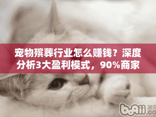宠物殡葬行业怎么赚钱?深度分析3大盈利模式,90%商家不愿说的秘密! 宠物殡葬行业怎么赚钱?深度分析3大盈利模式,90%商家不愿说的秘密!