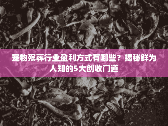 宠物殡葬行业盈利方式有哪些？揭秘鲜为人知的5大创收门道