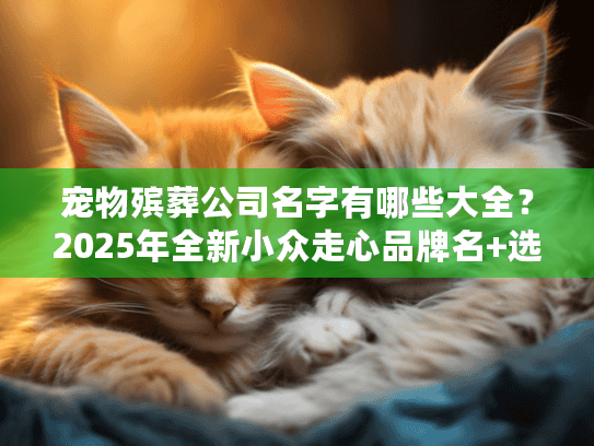 宠物殡葬公司名字有哪些大全?2025年全新小众走心品牌名+选择避坑技巧 宠物殡葬公司名字有哪些大全?2025年全新小众走心品牌名+选择避坑技巧