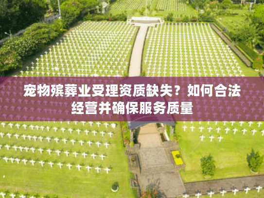 宠物殡葬业受理资质缺失？如何合法经营并确保服务质量