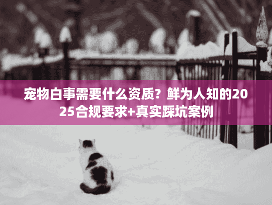 宠物白事需要什么资质?鲜为人知的2025合规要求+真实踩坑案例 宠物白事需要什么资质?鲜为人知的2025合规要求+真实踩坑案例