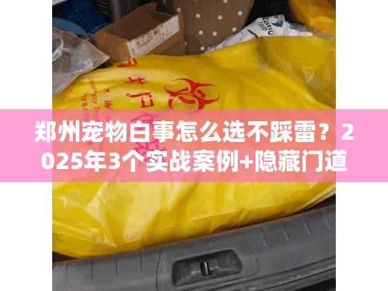 郑州宠物白事怎么选不踩雷？2025年3个实战案例+隐藏门道大揭秘