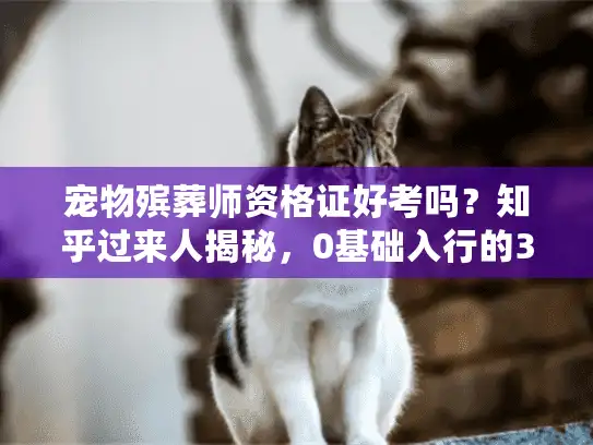 宠物殡葬师资格证好考吗?知乎过来人揭秘,0基础入行的3个关键门槛 宠物殡葬师资格证好考吗?知乎过来人揭秘,0基础入行的3个关键门槛