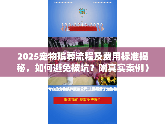 2025宠物殡葬流程及费用标准揭秘,如何避免被坑?附真实案例) 2025宠物殡葬流程及费用标准揭秘,如何避免被坑?附真实案例)