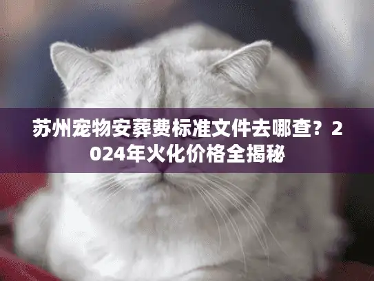 苏州宠物安葬费标准文件去哪查？2024年火化价格全揭秘