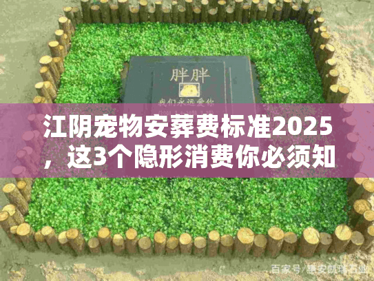 江阴宠物安葬费标准2025，这3个隐形消费你必须知道