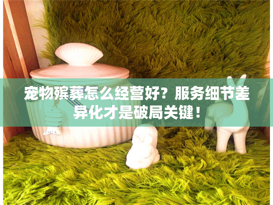 宠物殡葬怎么经营好？服务细节差异化才是破局关键！