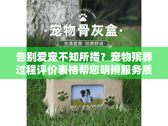告别爱宠不知所措?宠物殡葬过程评价表格帮您明辨服务质量 告别爱宠不知所措?宠物殡葬过程评价表格帮您明辨服务质量
