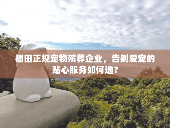 福田正规宠物殡葬企业，告别爱宠的贴心服务如何选？