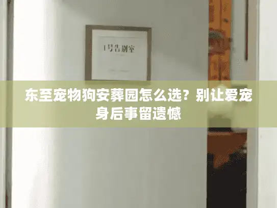 东至宠物狗安葬园怎么选？别让爱宠身后事留遗憾
