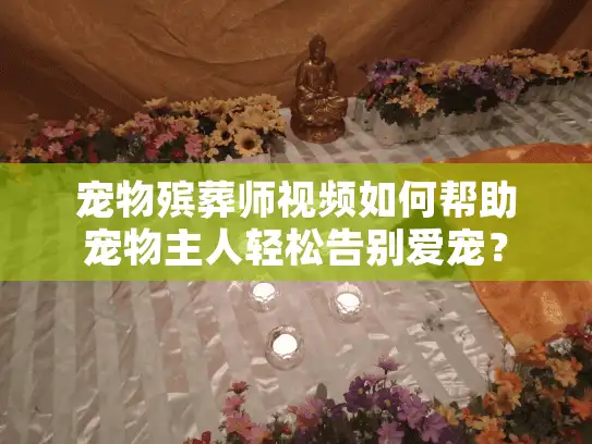 宠物殡葬师视频如何帮助宠物主人轻松告别爱宠？