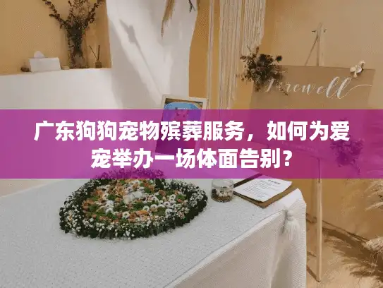 广东狗狗宠物殡葬服务，如何为爱宠举办一场体面告别？
