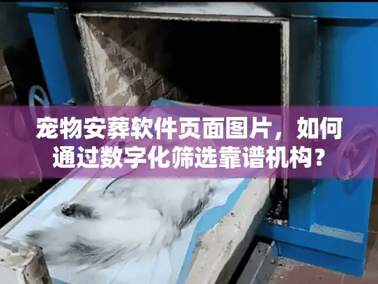 宠物安葬软件页面图片，如何通过数字化筛选靠谱机构？