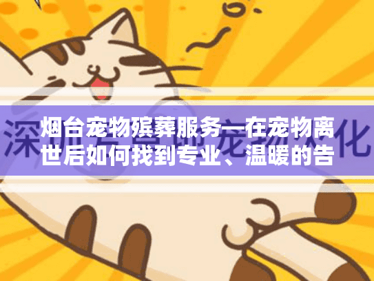 烟台宠物殡葬服务—在宠物离世后如何找到专业、温暖的告别方式？