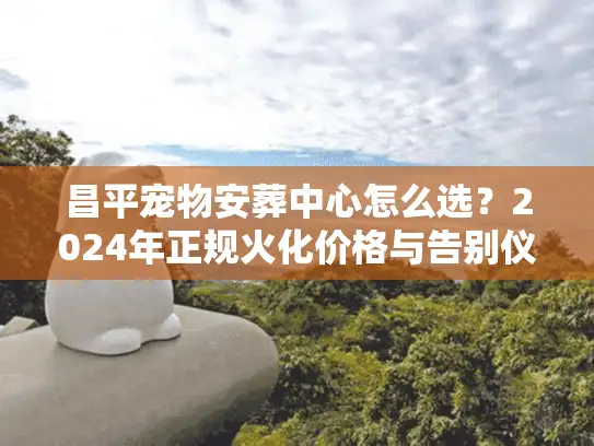 昌平宠物安葬中心怎么选？2024年正规火化价格与告别仪式避坑实录
