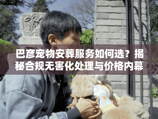 巴彦宠物安葬服务如何选？揭秘合规无害化处理与价格内幕
