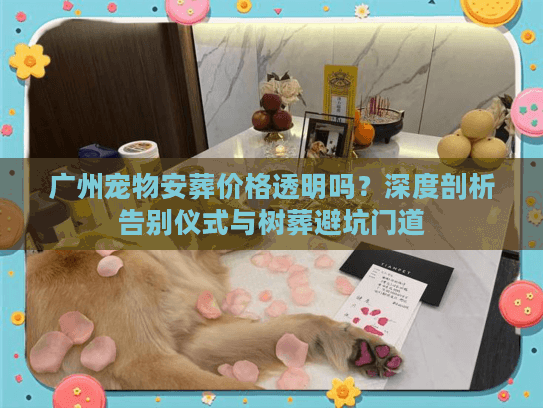 广州宠物安葬价格透明吗？深度剖析告别仪式与树葬避坑门道