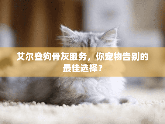 艾尔登狗骨灰服务，你宠物告别的最佳选择？