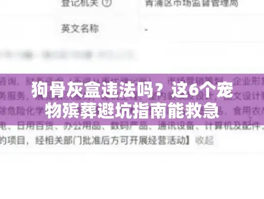 狗骨灰盒违法吗？这6个宠物殡葬避坑指南能救急