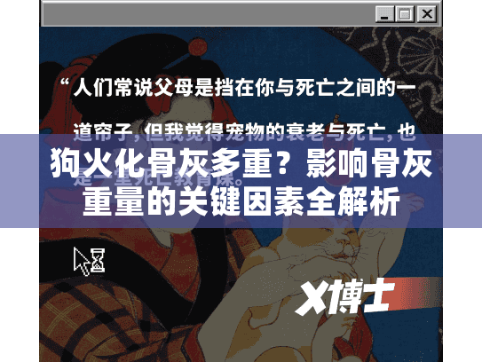 狗火化骨灰多重？影响骨灰重量的关键因素全解析