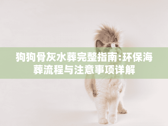 狗狗骨灰水葬完整指南:环保海葬流程与注意事项详解