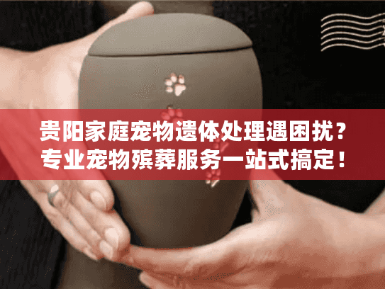 贵阳家庭宠物遗体处理遇困扰？专业宠物殡葬服务一站式搞定！