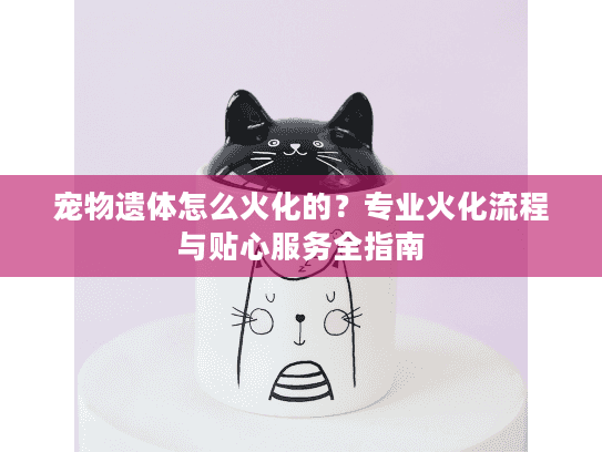 宠物遗体怎么火化的?专业火化流程与贴心服务全指南 宠物遗体怎么火化的?专业火化流程与贴心服务全指南