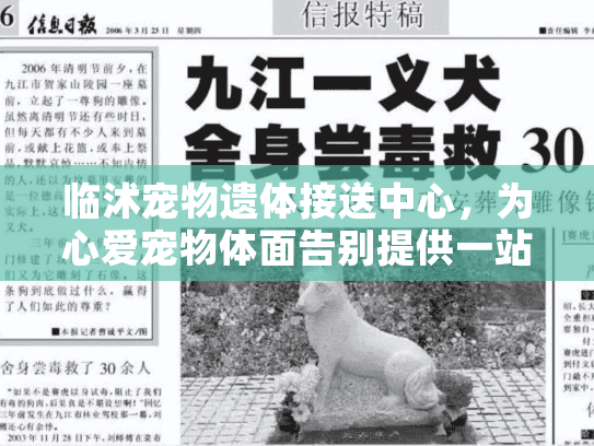 临沭宠物遗体接送中心，为心爱宠物体面告别提供一站式解决方案