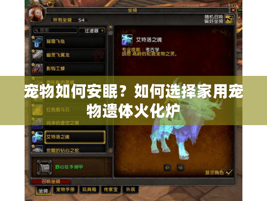 宠物如何安眠？如何选择家用宠物遗体火化炉