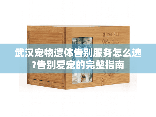 武汉宠物遗体告别服务怎么选?告别爱宠的完整指南 武汉宠物遗体告别服务怎么选?告别爱宠的完整指南