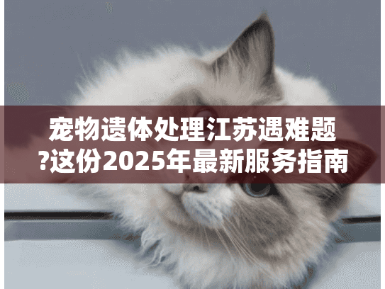 宠物遗体处理江苏遇难题?这份2025年最新服务指南解决所有困扰