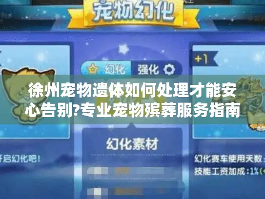 徐州宠物遗体如何处理才能安心告别?专业宠物殡葬服务指南